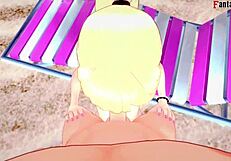 I found Marin Kitagawa on the beach for a sneaky blowjob