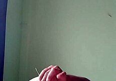 Hey, check out this Indian lesbian getting fucked by a brinjal in her pussy