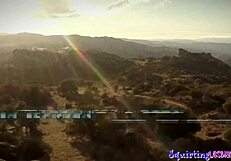 Gorgeous busty latina sits on dyke's face in erotic lesbian scene