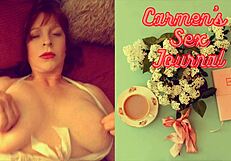 Carmen Granny Queen Sucks Cock Like a Pro in Lingerie