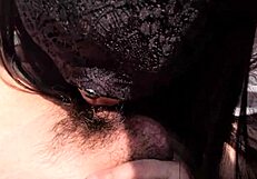 Asian couple fucks student in car homemade style