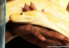 An erotic dance by a beautiful alone bollywood actress with dark hair
