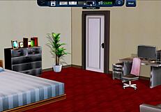 Exploring the harem hotel in this anime game adventure.