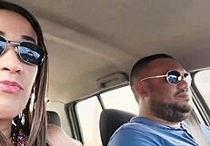 sex on the road with blowjob, ass, milf, big cock, big ass, monster cock, amateurs, sucking, deepthroat