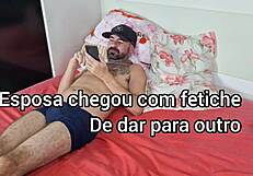 Tribbing lesbians rub their clits together in heels