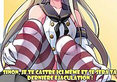 shimakaze wants to make you her sex slave in kancolle hentai femdom