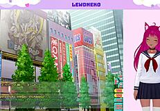 Vtuber masturbates while playing go go nippon part 2