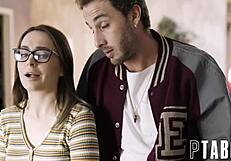 Why Does Superstar Jock Taunt Virgin Aften Opal into Bed?