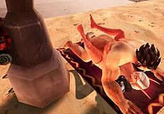 A couple having sex on the beach warcraft parody