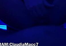 thomas j gives blowjob to claudia macc, fucks wet pussy pov, massive cumshot!
