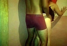 Sexo con la venezolana, he whispers to the horny prostitute.