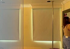 I feel excited as she gets a hot call in the hotel