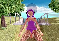 3D Hentai Big Ass Big Tits Fishnet Riding Creampie Squirting