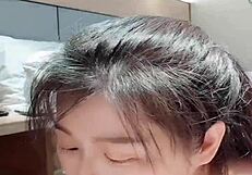 Extreme deepthroat blowjob with choking and gagging, tears and saliva strings