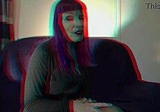 Bettie Hayward giving a powerful mimicking of 3D orgasm during adult audition