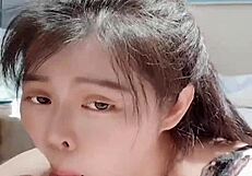 Extreme deepthroat blowjob with choking and gagging, tears and saliva strings