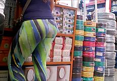 Tremendous Ass Voyeur Spying Action
