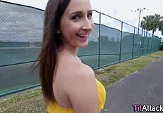 buxom babe gets facial after fingering and masturbation