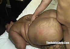 Monster dick Redzilla slams juicy ebony SBBW in hood