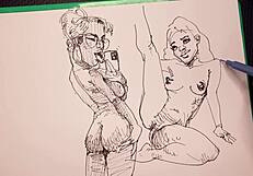 Artist Captures Sexy Models' Emotions