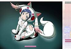 aragaki ayase strips during arkanoid gameplay with clothes ripped