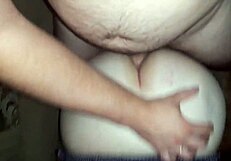 Curvy beauty bent over for passionate anal creampie doggystyle