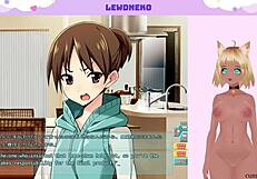 Vtuber Lewdneko Intensely Masturbates While Playing Go Go Nippon Part 4