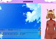 Vtuber Lewdneko Intensely Masturbates While Playing Go Go Nippon Part 4