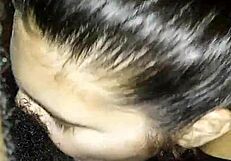 Toni C gets facial from big black cock