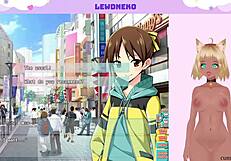 Vtuber Lewdneko Intensely Masturbates While Playing Go Go Nippon Part 4