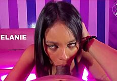 I Have the Best Surprise for You: POV Blowjobs with Latina Spitting on Big Cock