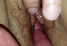 Young asian amateur cums hard from intense finger fucking her wet pussy.