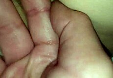 Young asian amateur cums hard from intense finger fucking her wet pussy.