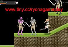 Cute Blonde Hentai Girl Fucks Many Soldiers in Battle