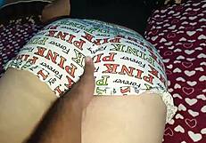 My stepmother stayed in my room without underwear, so I fucked her ass and came in her pussy.