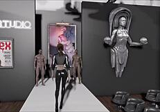 fallout 4 teen brunette gets wild in cartoon hentai action