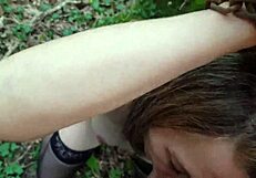 Female Slave Endures BDSM in Forest on August 1 2023