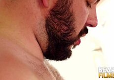 Justin West bent over for raw bear cock drilling