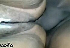Cumming inside her tight ass