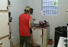 yo, nicole romanoff cooked lunch but we ended up banging in the kitchen!