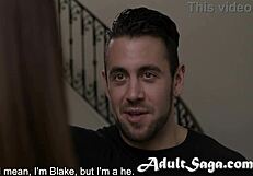 Stripper sucks cock in cowgirl riding after finding note