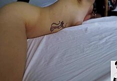 The slutty young girl enjoys double penetration with an anal hook and monster cock.