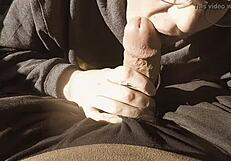 Nerd milf sucks big cock in parking lot