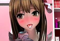 Hentai hardcore kitchen fuck with wild deepthroat action. Man, that cartoon chick can suck like crazy!