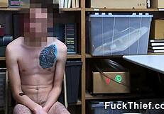 Can This Guy Resist Domination By The Female Officer At Work?