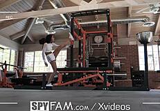 Spyfam Step Sister Catches Step Bro Peeping Masturbation