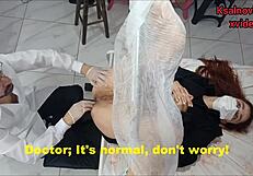 Doctor attends patient in fantasy