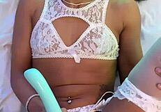 petite colombian cutie cali caliente gets blowjob and fucks in missionary cowgirl pov