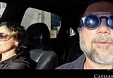 Cassi and husband meet friend in Brasília for a steamy beach threesome full of raw desire