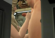 space soldier saves two women from green goblin pervert